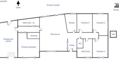 Traditional house 6 rooms of 120 m² in Sèvremoine (49450)