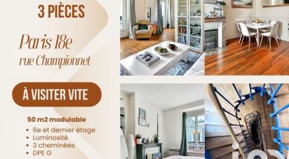 Apartment 3 rooms of 50 m² in Paris (75018)