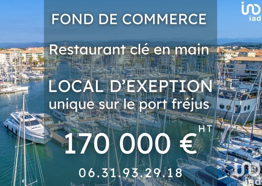 Restaurant de 225 m² à Fréjus (83600)