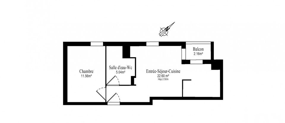 Appartement 2 pièces de 39 m² à Bezons (95870)