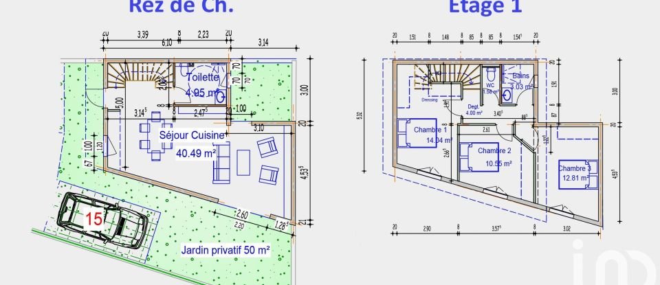 Duplex 4 rooms of 91 m² in Saint-Pierre (97410)