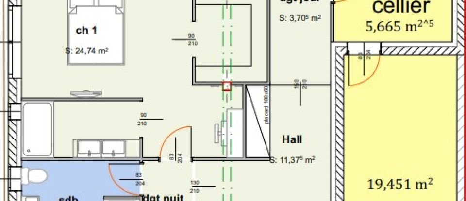 Maison traditionnelle 4 pièces de 128 m² à Canet (11200)