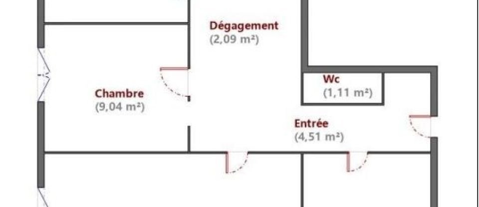 Apartment 3 rooms of 56 m² in Combs-la-Ville (77380)