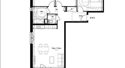 Apartment 4 rooms of 82 m² in Villerupt (54190)