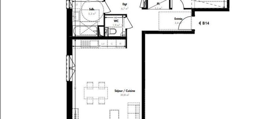 Apartment 4 rooms of 82 m² in Villerupt (54190)