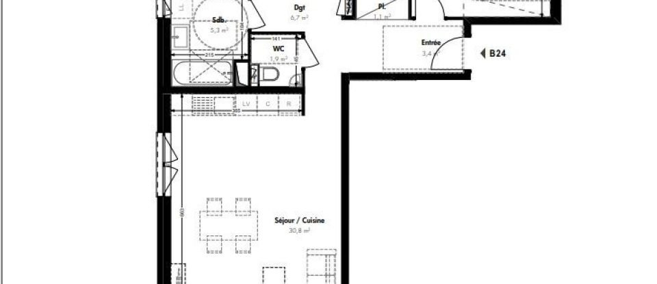 Apartment 4 rooms of 82 m² in Villerupt (54190)