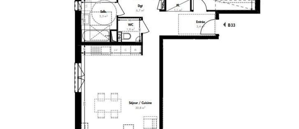 Apartment 4 rooms of 82 m² in Villerupt (54190)