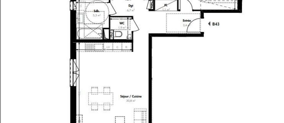 Apartment 4 rooms of 82 m² in Villerupt (54190)