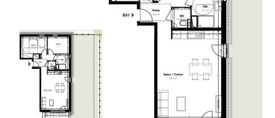 Apartment 3 rooms of 63 m² in Villerupt (54190)