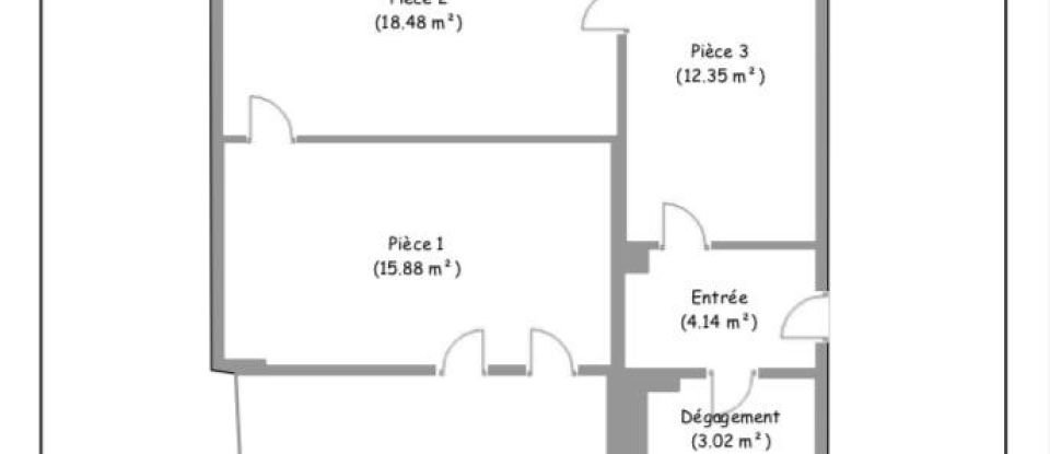 Appartement 3 pièces de 74 m² à Paris (75005)