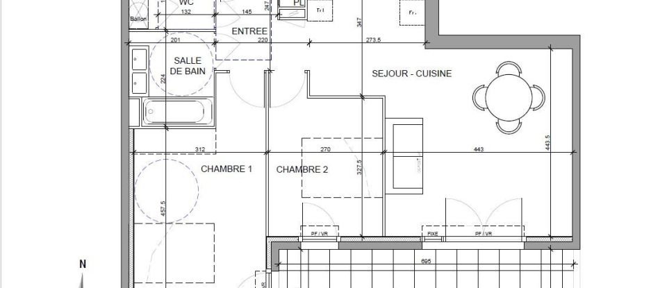 Appartement 3 pièces de 63 m² à Cagnes-sur-Mer (06800)