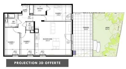 Appartement 4 pièces de 89 m² à Domène (38420)