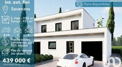 Maison d’architecte 6 pièces de 145 m² à Sevenans (90400)