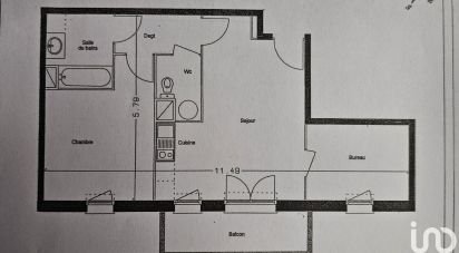 Apartment 3 rooms of 52 m² in Verquin (62131)