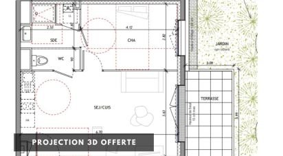 Appartement 2 pièces de 42 m² à Clermont-Ferrand (63100)