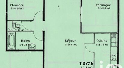 Appartement 2 pièces de 50 m² à Saint-Denis (97400)