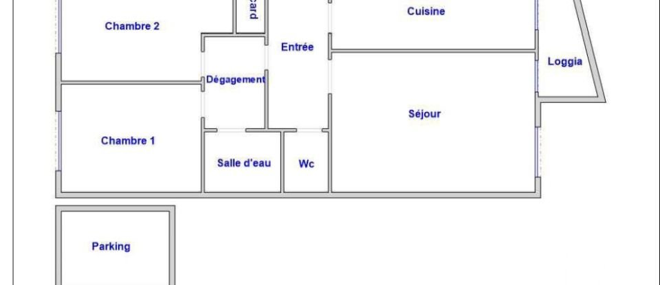 Apartment 3 rooms of 64 m² in Viry-Châtillon (91170)