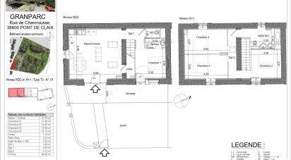 Appartement 5 pièces de 100 m² à Le Pont-de-Claix (38800)