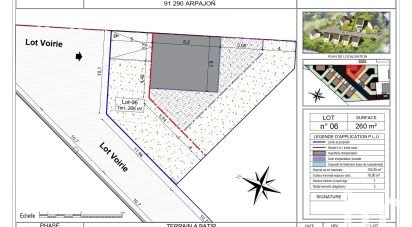 Land of 269 m² in Arpajon (91290)