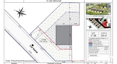 Land of 322 m² in Arpajon (91290)