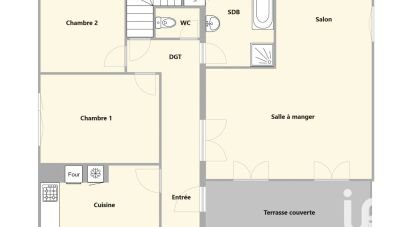 Maison 4 pièces de 82 m² à Souain-Perthes-lès-Hurlus (51600)