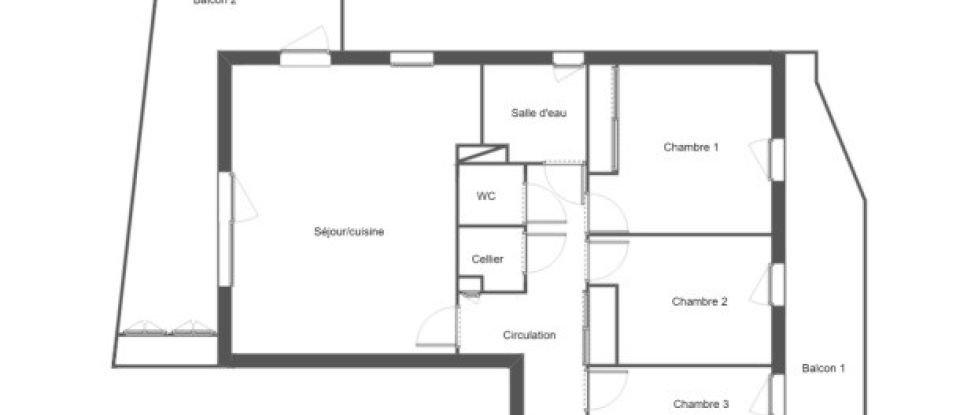 Appartement 4 pièces de 81 m² à Challes-les-Eaux (73190)