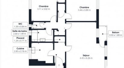 Apartment 3 rooms of 66 m² in Montmorency (95160)