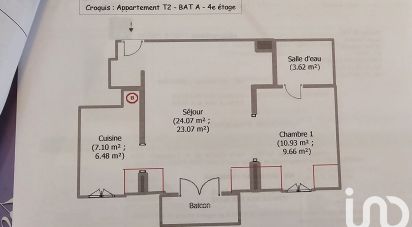 Apartment 2 rooms of 43 m² in Dammarie-les-Lys (77190)