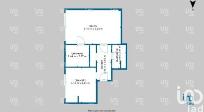 Apartment 2 rooms of 47 m² in Tarbes (65000)