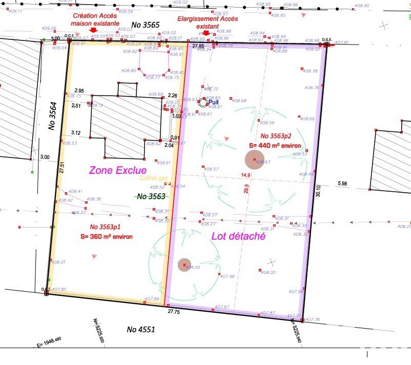 Terrain de 440 m² à Annemasse (74100)