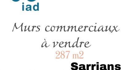 Murs commerciaux de 287 m² à Sarrians (84260)