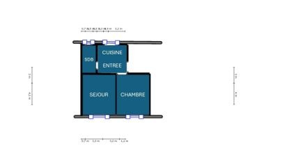 Appartement 2 pièces de 34 m² à Paris (75020)