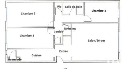 Apartment 4 rooms of 89 m² in Lyon (69007)