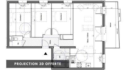 Appartement 4 pièces de 87 m² à Claix (38640)