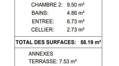 Appartement 3 pièces de 58 m² à Feurs (42110)