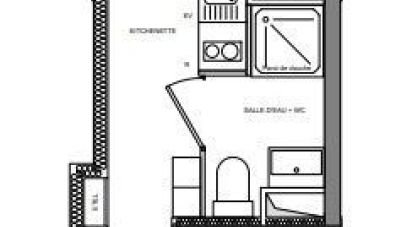 Appartement 1 pièce de 15 m² à Nantes (44000)