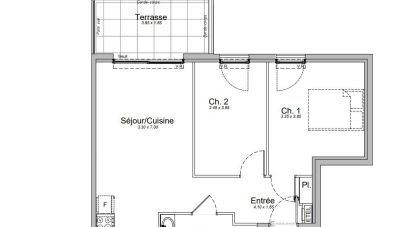 Apartment 3 rooms of 52 m² in Saint-Laurent-du-Var (06700)