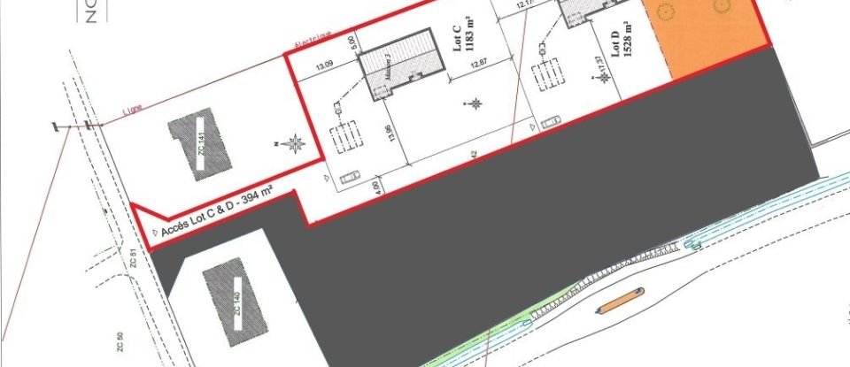 Terrain de 3 105 m² à Taillant (17350)